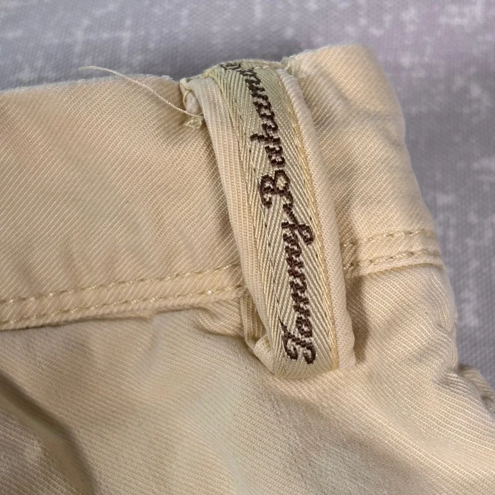 Tommy Bahama Mens Boracay‎ Chino Shorts Khaki Tan Cotton Blend Size 36 *Flaws